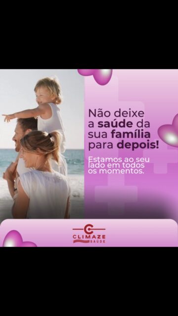 A saúde de quem você ama não pode esperar. 
Desde 1996, cuidando de pessoas com responsabilidade, carinho e confiança 🤩❤️
